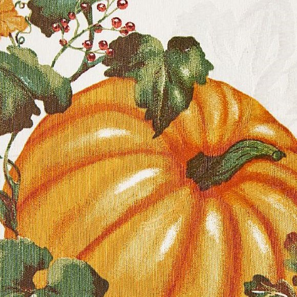 4 new Autumn Medley 60% Cotton Table Napkins w/ Pumpkins for Thanksgiving decor - Picture 5 of 10